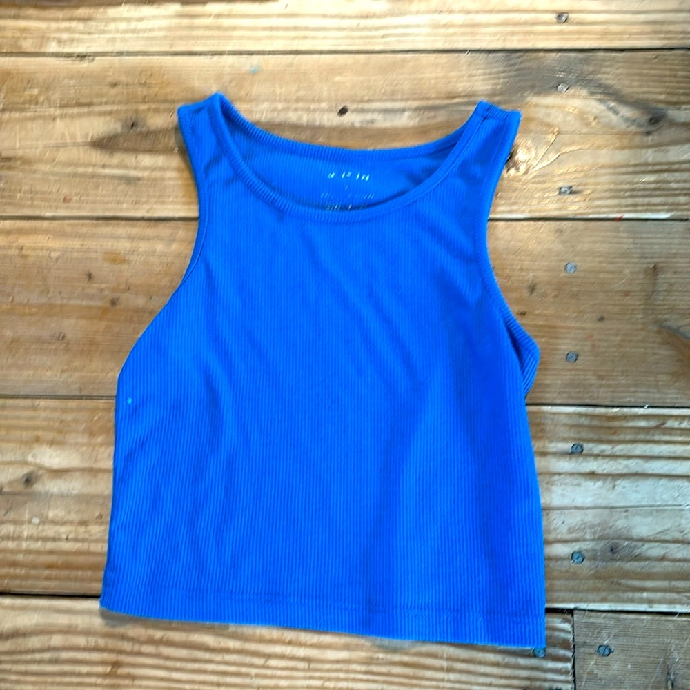 Small SHEIN blue cropped shirt